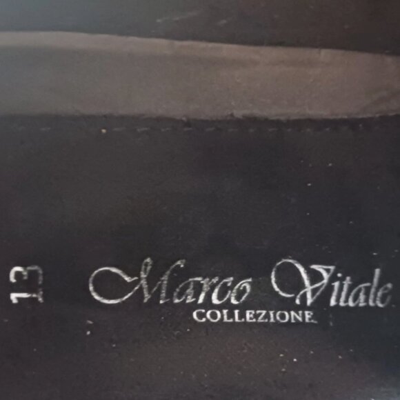 Marco Vitale Collezione Size 13 Mens Loafer Shoes Black Lace Up Casual Designer main image 5